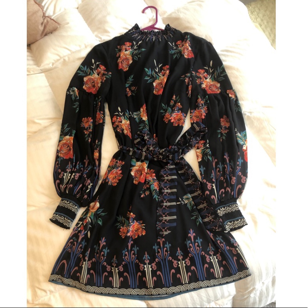 Floral Long Sleeve Dress